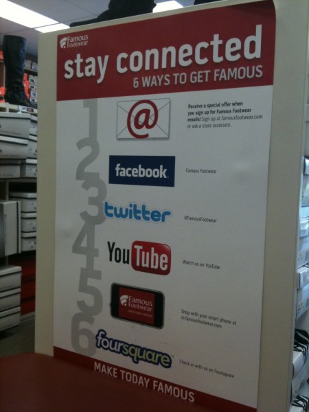 Famous Footwear social media